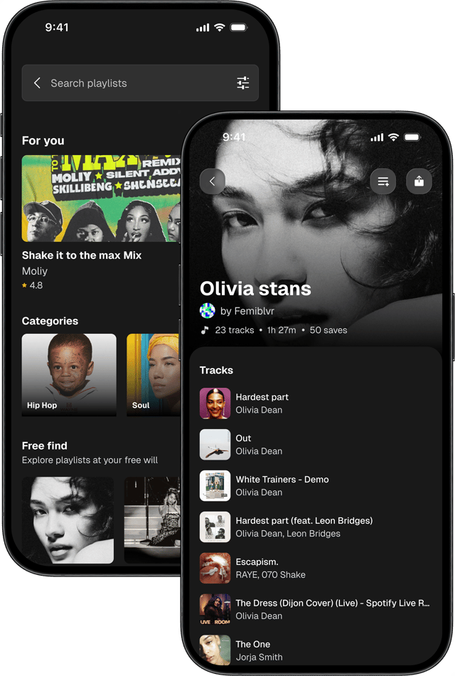 Music App Mockups